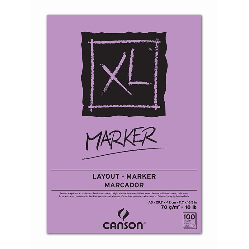 CANSON - Block Marcadores Canson XL Lila 70gr A3