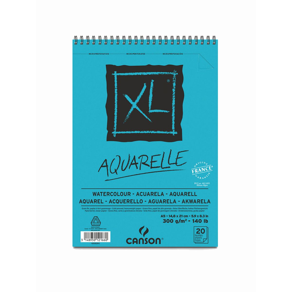 CANSON - Croquera Acuarela Canson XL Aquarelle 300gr A5