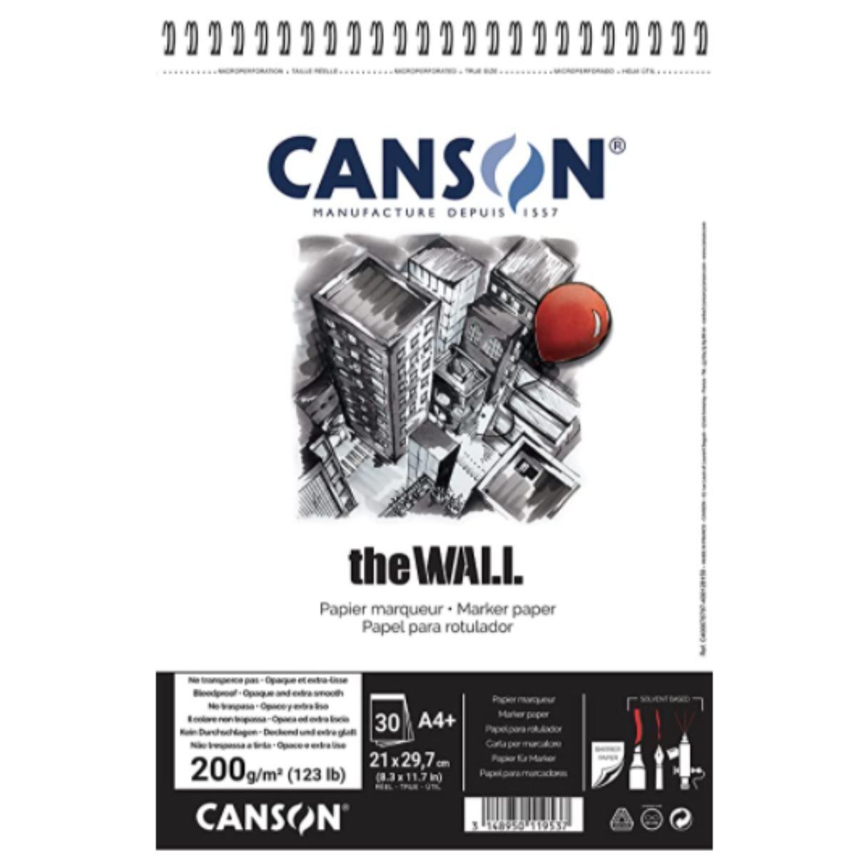 CANSON - Block De Dibujo The Wall Canson A4