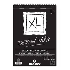 CANSON - Croquera Dibujo XL Negra 150gr A4