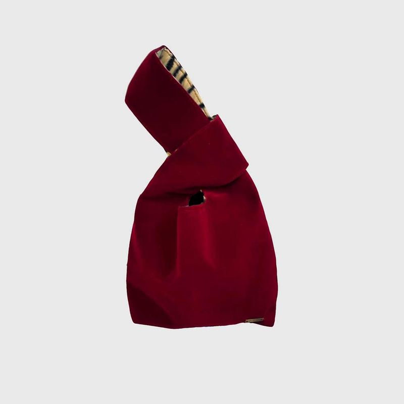 MINKA - Mini Bolso Zebra Burdeo