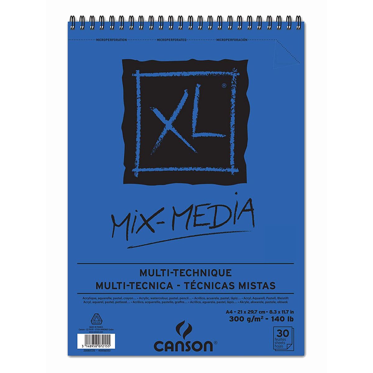 CANSON - Croquera Técnica Mixta Canson XL 300gr A4