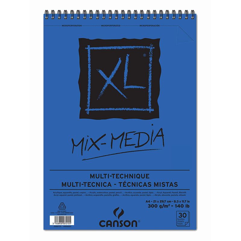 CANSON - Croquera Técnica Mixta Canson XL 300gr A4