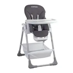BEBESIT - Silla de Comer Snack LX Gris