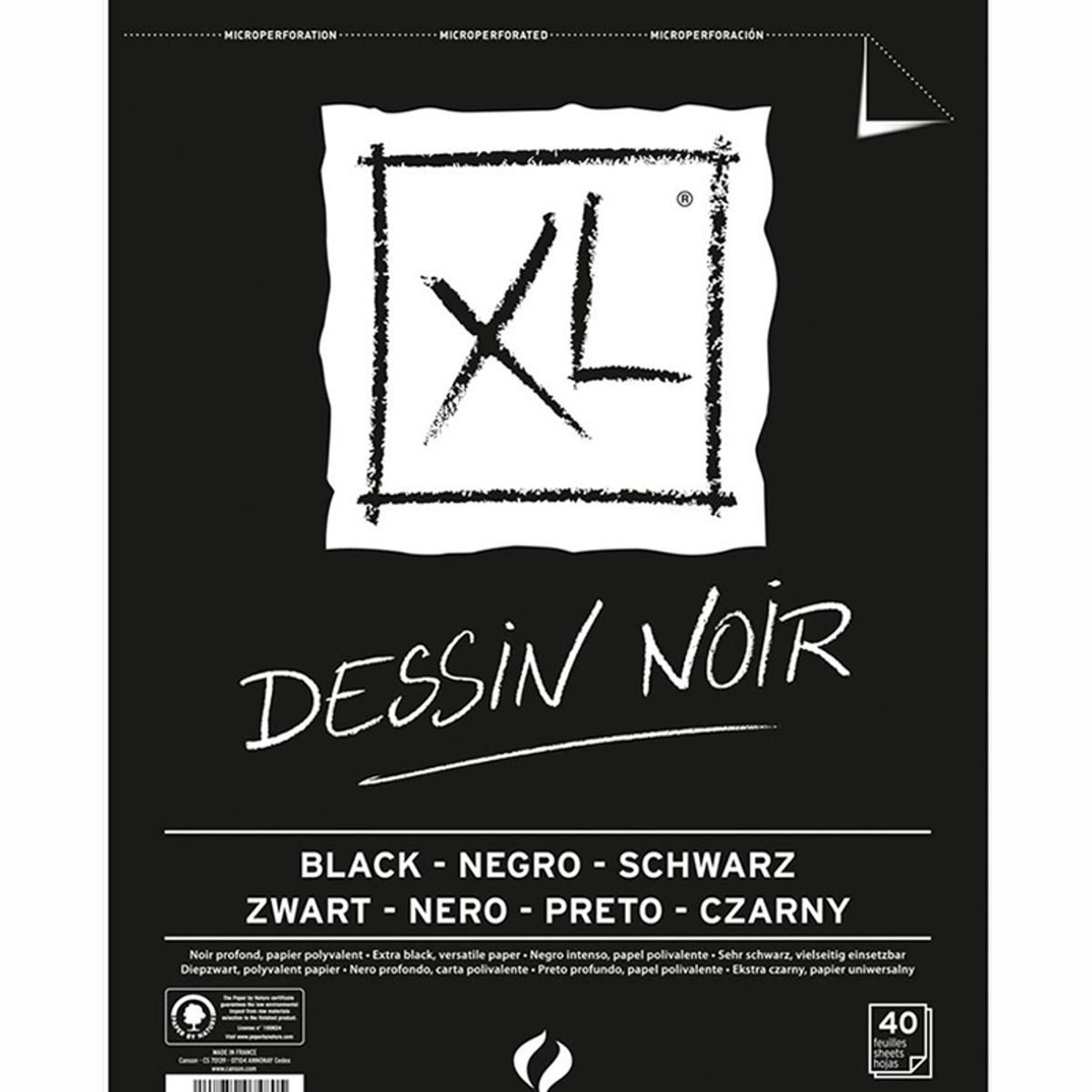 CANSON - Croquera Dibujo Canson XL Negra 150gr A3