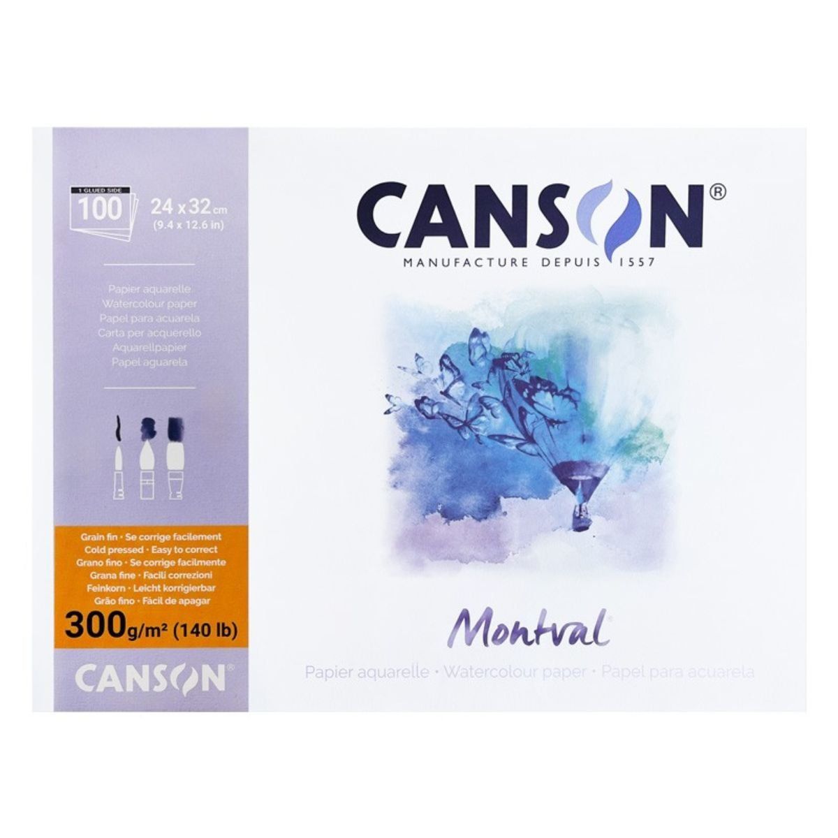 CANSON - Block Papel Acuarela Montval Maxi Pack 300 gr.