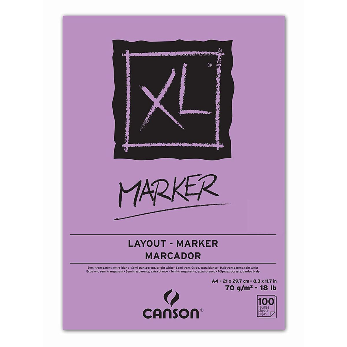 CANSON - Block Marcadores Canson XL Lila 70gr A4