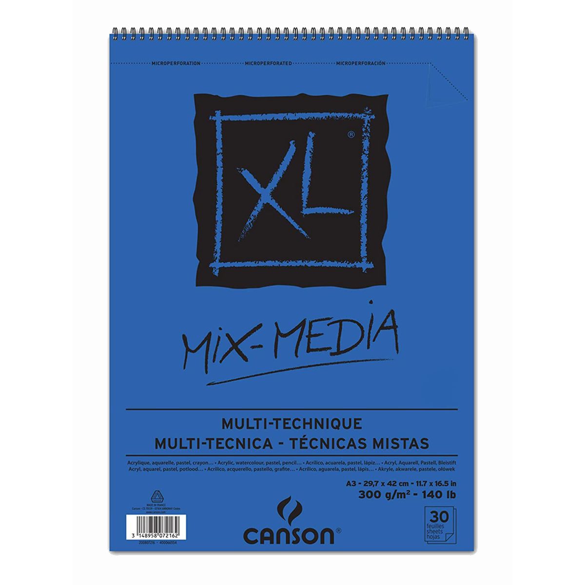 CANSON - Croquera Técnica Mixta Canson XL 300gr A3