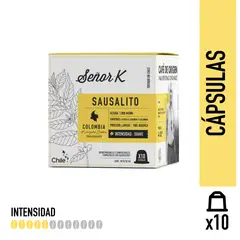 CAFE SEÑOR K - Cápsulas Espresso Colombia Sausalito Señor K 10 Unidades