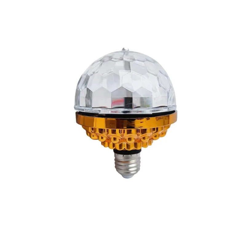 GENERICO - Lampara ampolleta Bola Magica Giratoria luz  RGB E27