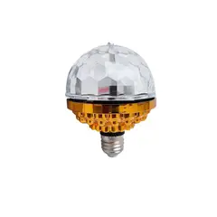 GENERICO - Lampara ampolleta Bola Magica Giratoria luz RGB E27