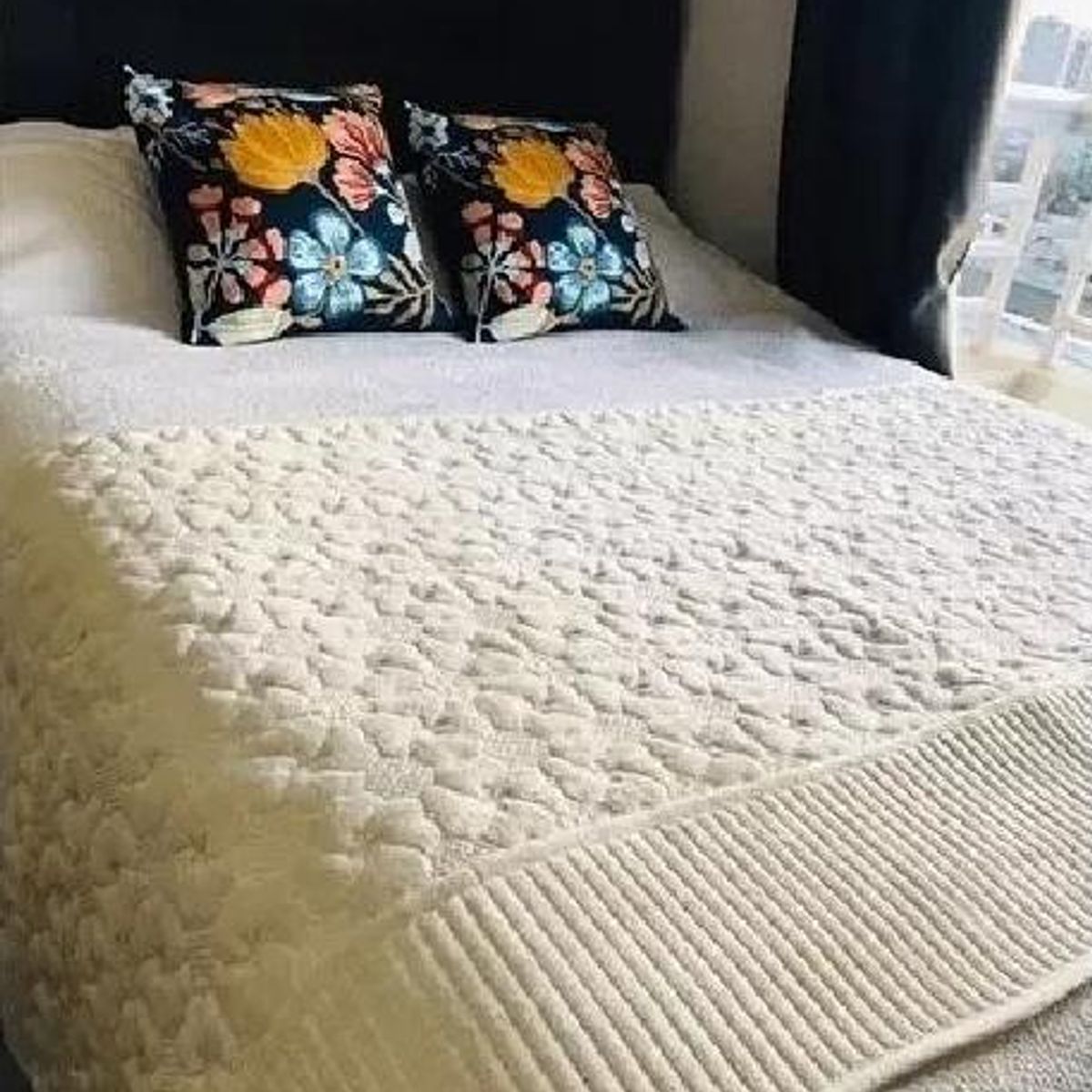 GENERICO - Piecera polar tela reversible 95x210 cm color beige