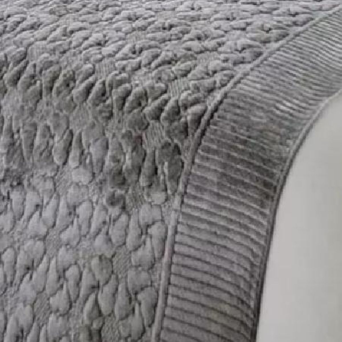 GENERICO - Piecera polar tela reversible 95x210 cm color gris