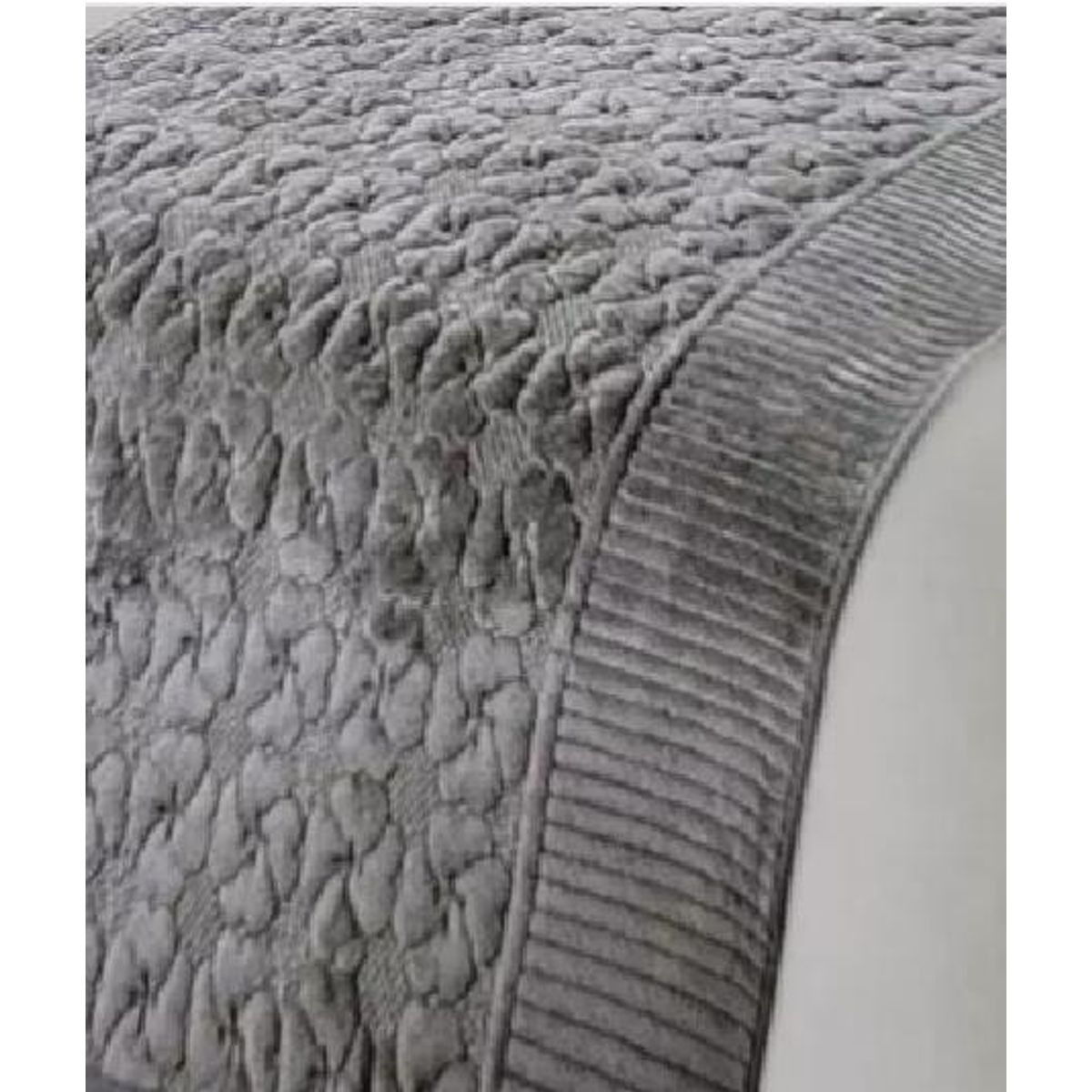 GENERICO - Piecera polar tela reversible 95x210 cm color gris