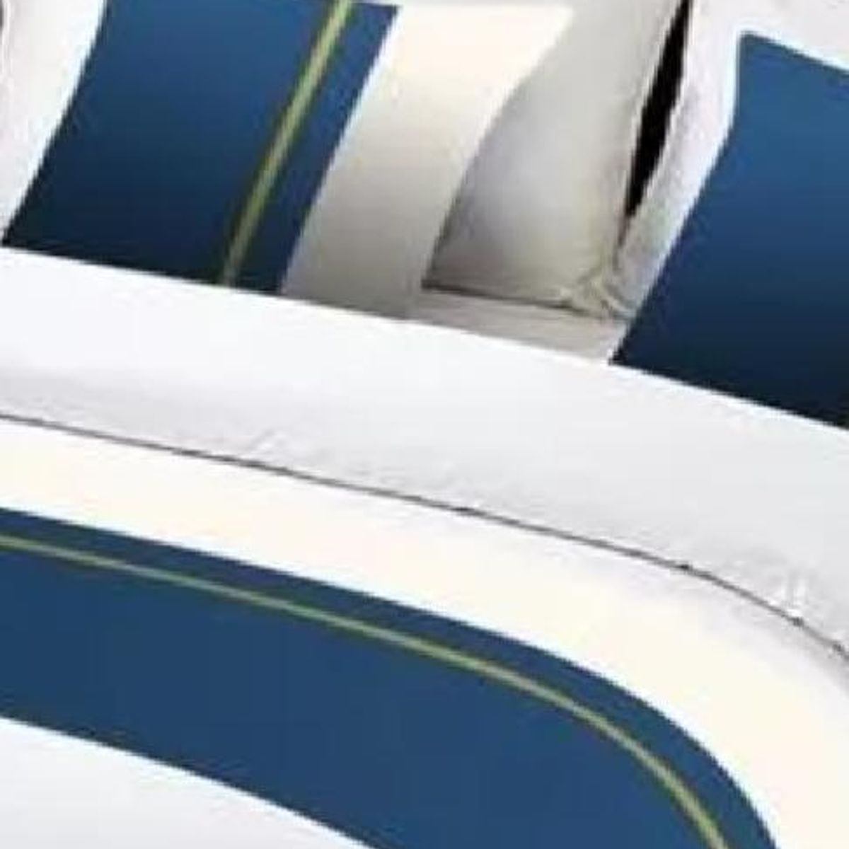 GENERICO - Pieceras para cama 60x200 cm + 2 fundas 45x45 diseño 3 color azul