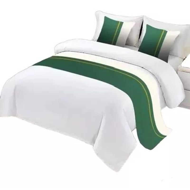 GENERICO - Pieceras + 2 fundas 45x45 diseño 1  verde