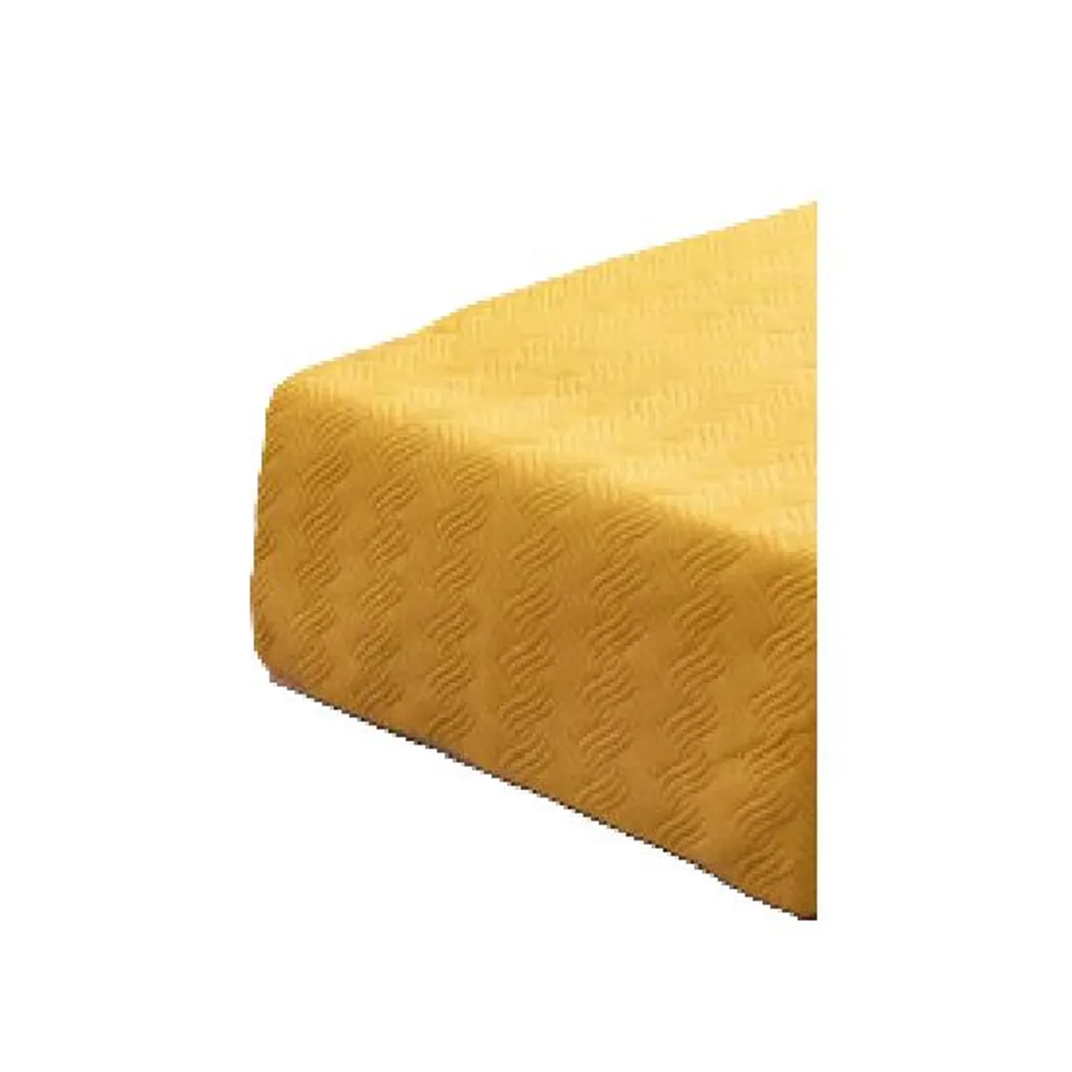 GENERICO - Piecera de cama king + 2 fundas 70x210 cm color amarillo