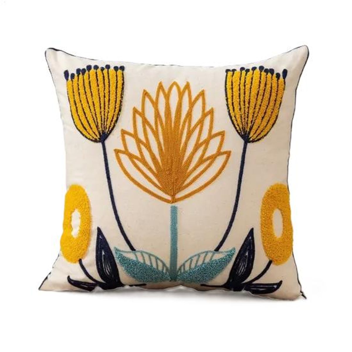 GENERICO - Fundas de cojines bordadas a elección 45x45 diseño 24 color blanco