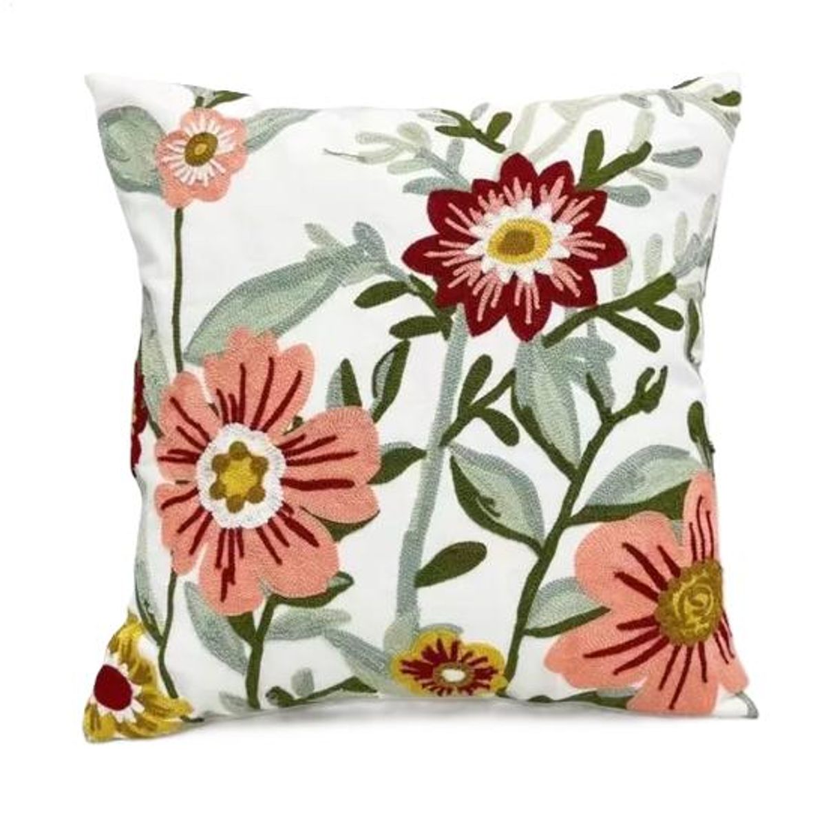 GENERICO - Fundas de cojines bordadas a elección 45x45 diseño 28 color blanco