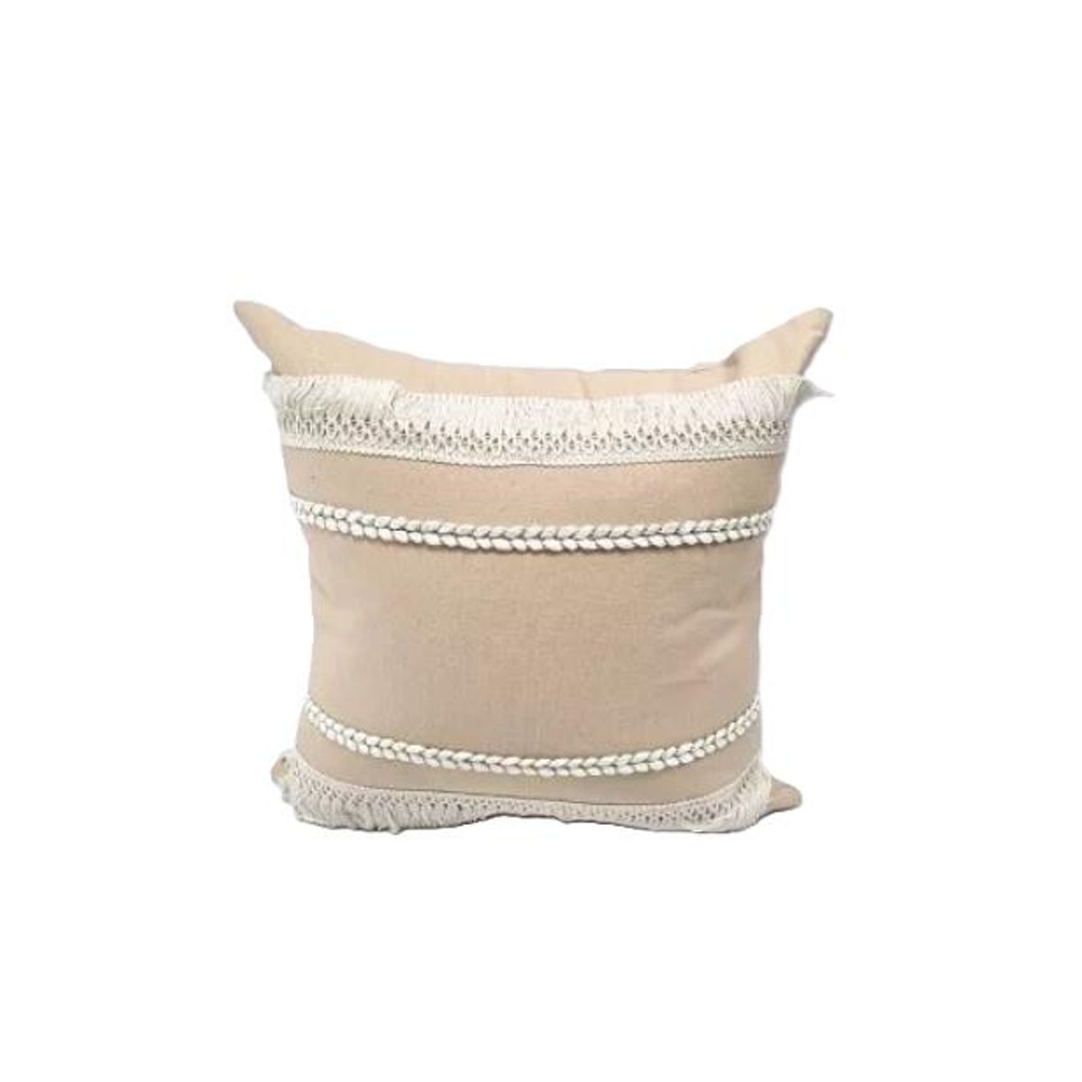 GENERICO - Pack de 6 Fundas de Cojín 45x45 cm Diseño de Algodón Rosa Claro