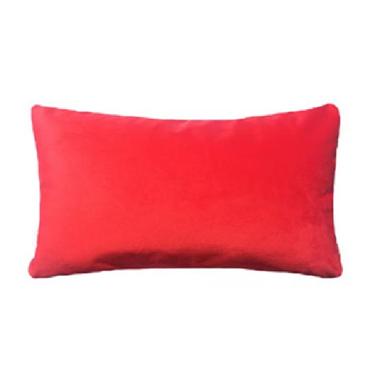 GENERICO - Pack de 2 Fundas Terciopelo Liso 30x50 cm Rojo
