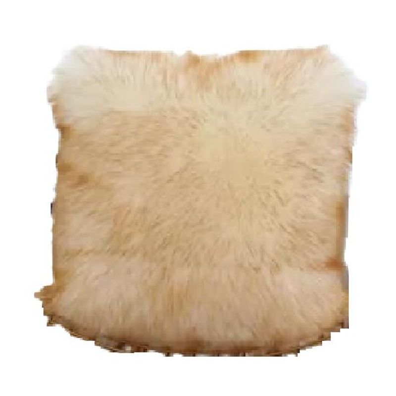 GENERICO - Fundas de cojín peluditas 45x45 cm color beige