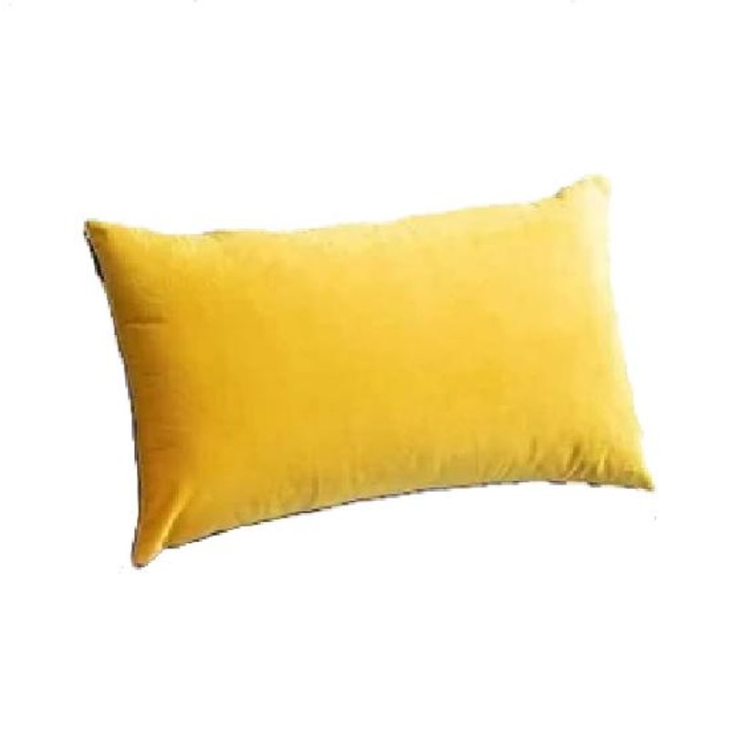 GENERICO - Pack de 2 Fundas Terciopelo Liso 30x50 cm Amarillo