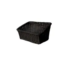 IMAHE - CANASTO TIPO CASCADA COLOR NEGRO 23,5 x 33 cm