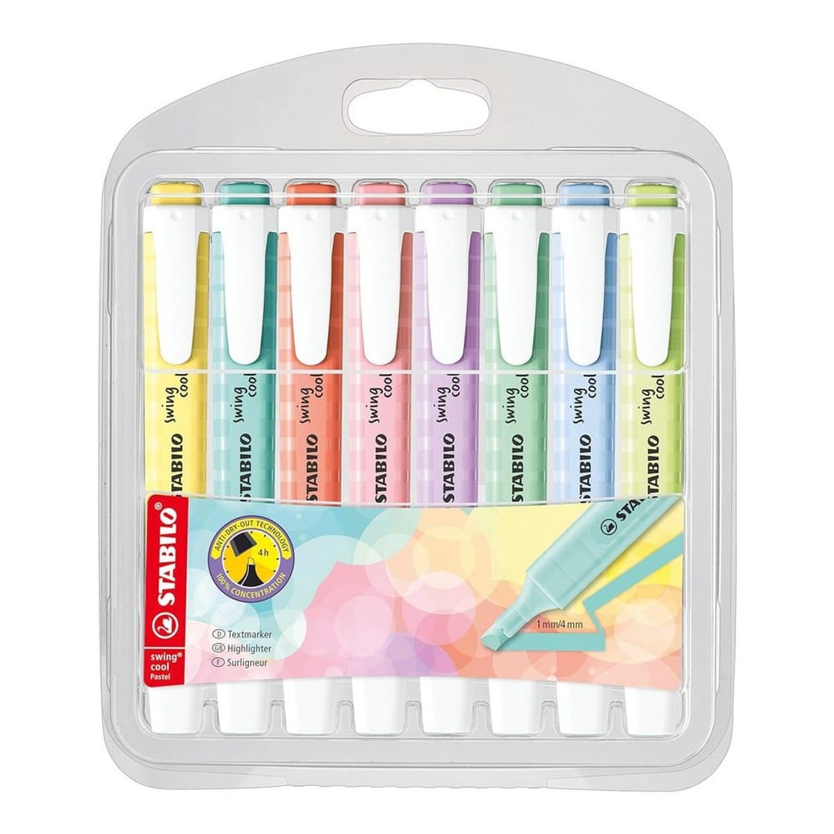 STABILO - Set de 8 Destacadores Stabilo Swing Cool Pastel
