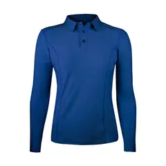 ANDESLAND OUTDOOR APPAREL - Polera Dry Fit Manga Larga Con Cuello Pale Azulino Mujer