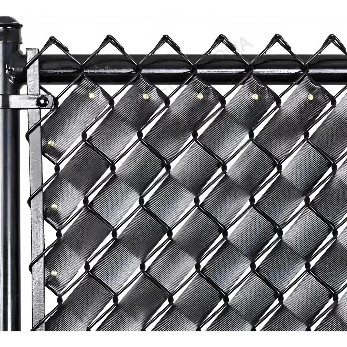 MUNDO MAGIA - Cinta Plástica Cubre Cercos Para 3 M2 60 Metros 100 Broches