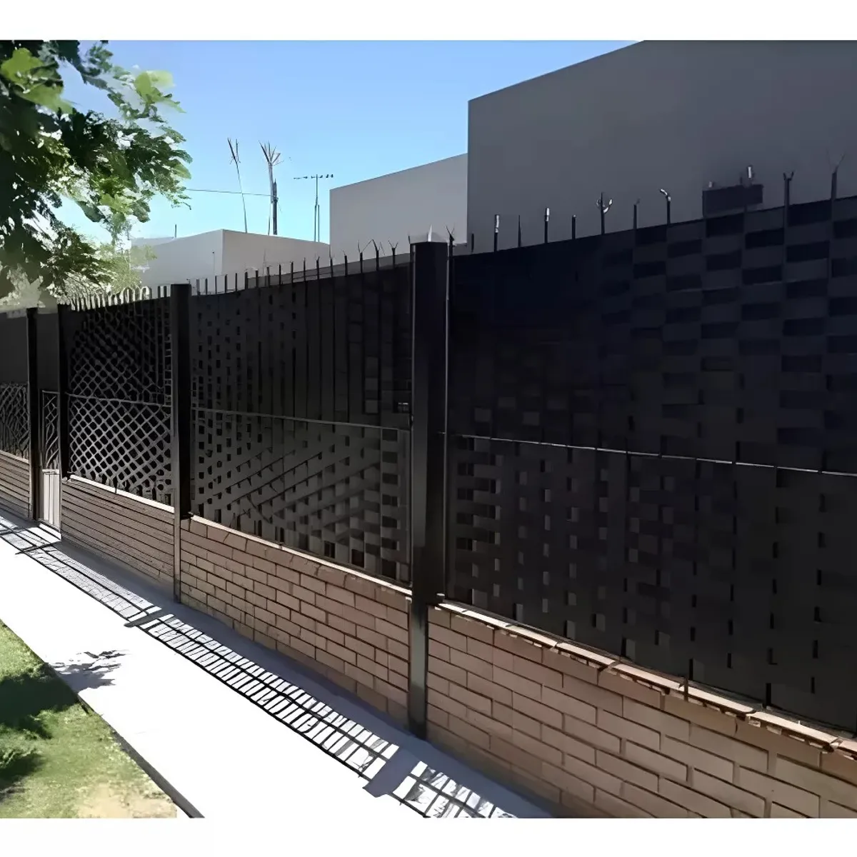 MUNDO MAGIA - Cinta Plástica Cubre Cercos Para 3 M2 60 Metros 100 Broches