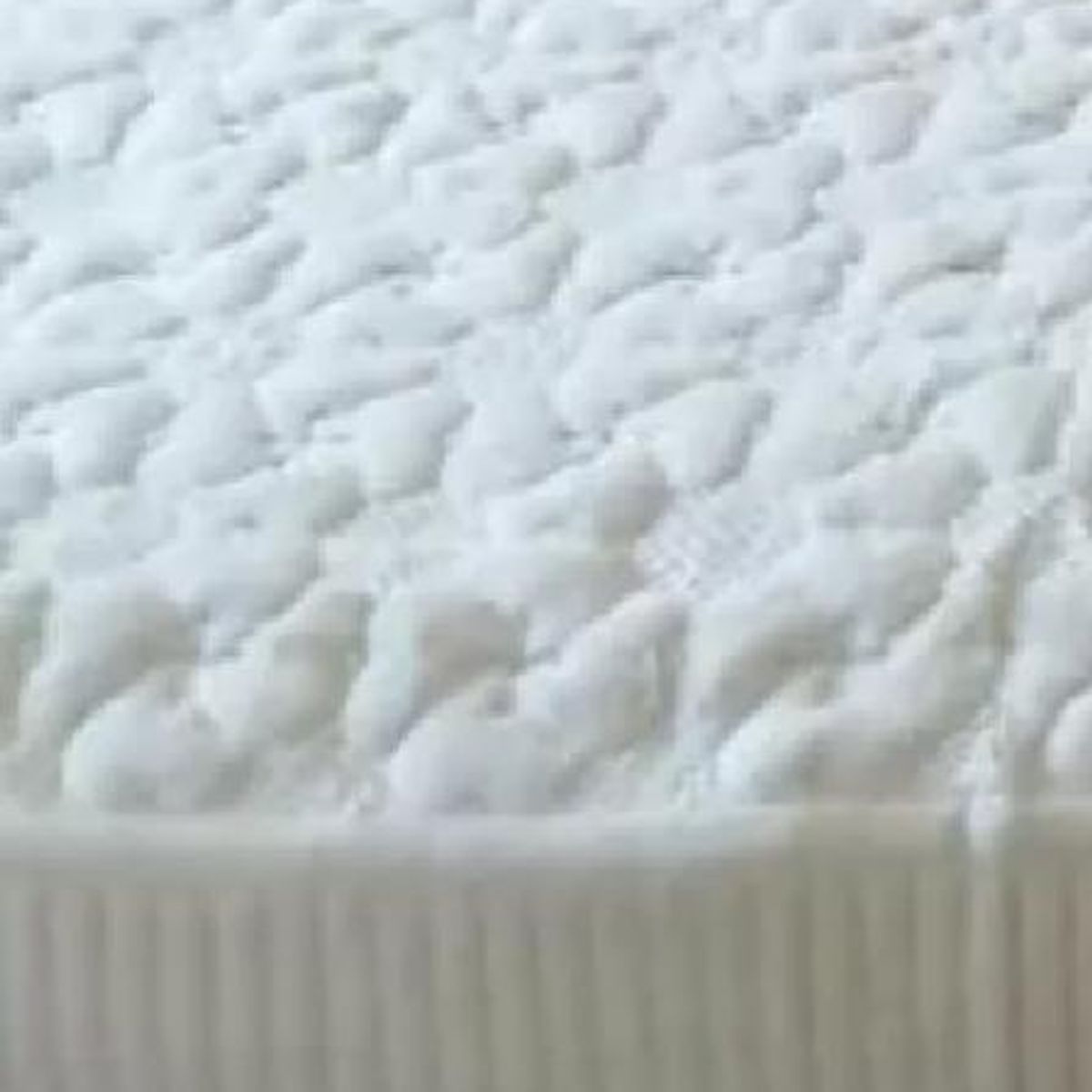 GENERICO - Piecera polar tela reversible 95x210 cm color blanco invierno