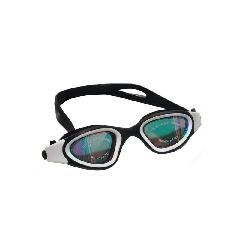 SAMIA - Lentes de natación espejados blanco - Blanco - Tamaño Único