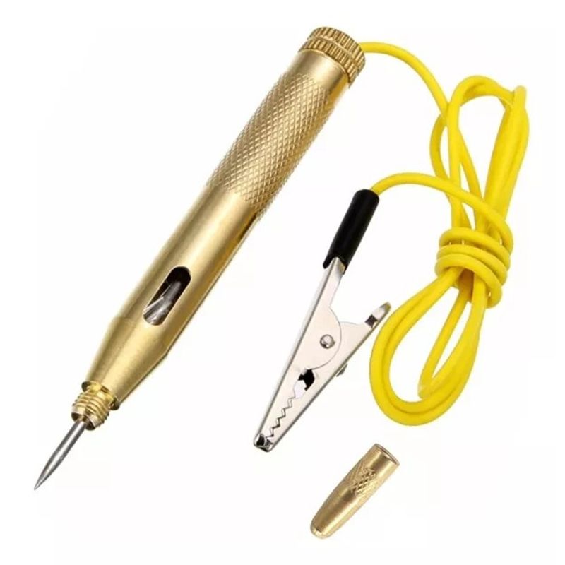 GENERICO - Probador De Corriente Metalico Tester Voltaje 6-24v