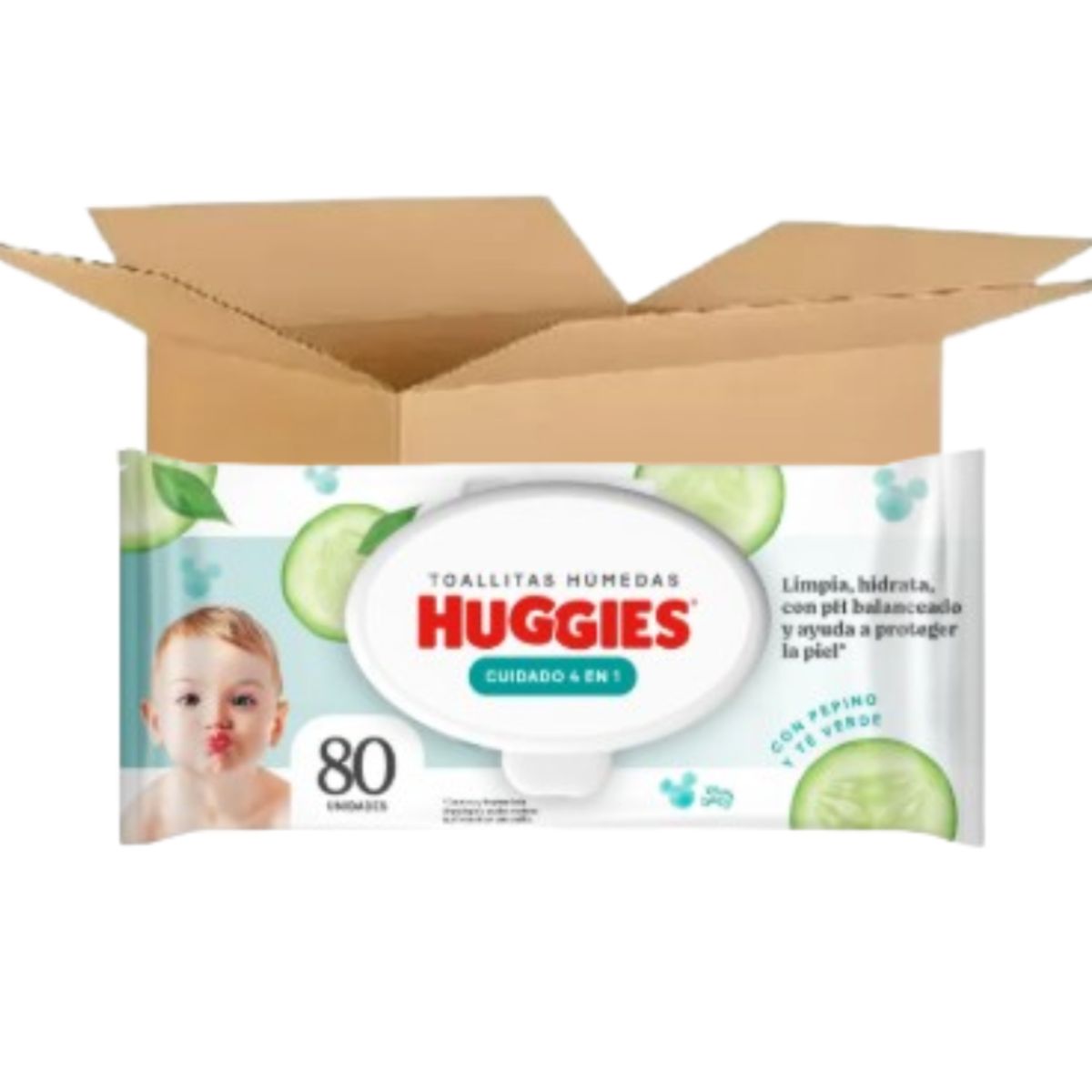 HUGGIES - Toallas Humedas Huggies Pack 12 Paquetes 80 und