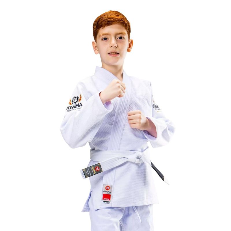 GENERICO - Kimono Jiu-jitsu Infaltil Atama Rookie Gi- White - Blanco - M2