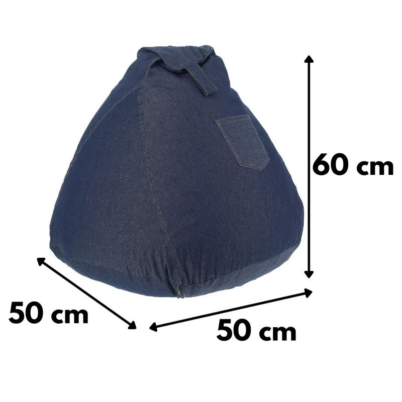 GENERICO - Pouf Pera Infantil Jeans 60x50x50 cm Máxima Design