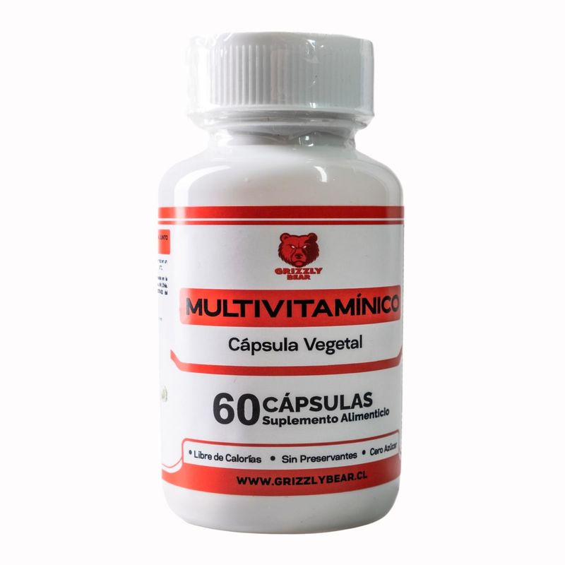 GRIZZLY - Multivitamínico 620MG Grizzly Bear 60 Servicios.
