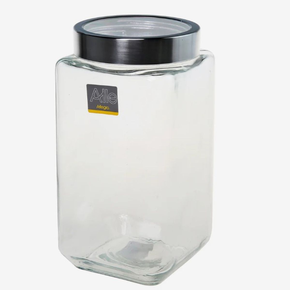 ALLEGRA - Frasco de Vidrio Cuadrado 2100 ml Canister 11X23cm