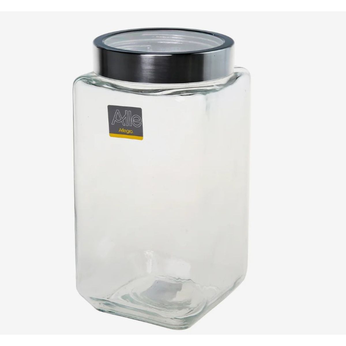 ALLEGRA - Frasco de Vidrio Cuadrado 2100 ml Canister 11X23cm