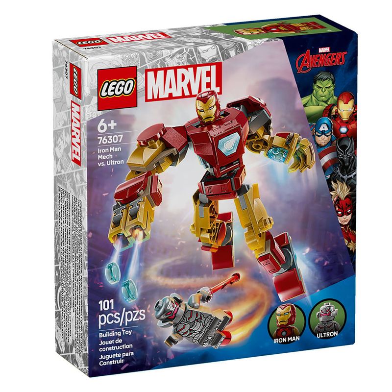 LEGO - LEGO Armadura Robótica de Iron Man vs. Ultrón (76307)