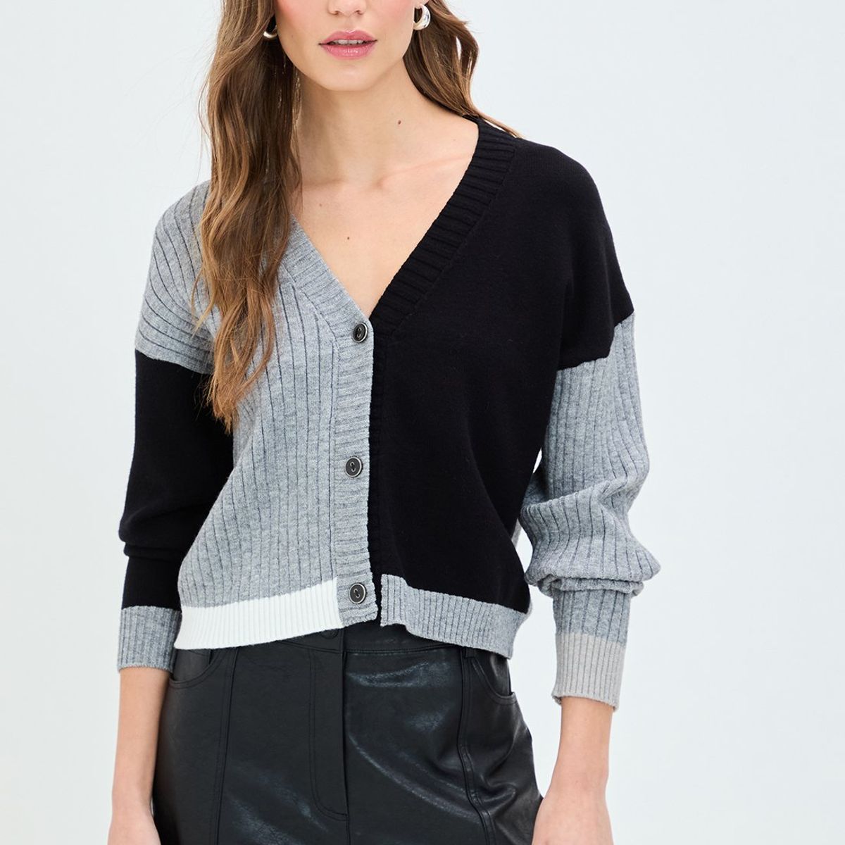 IO - Cardigan Negro Mujer Io