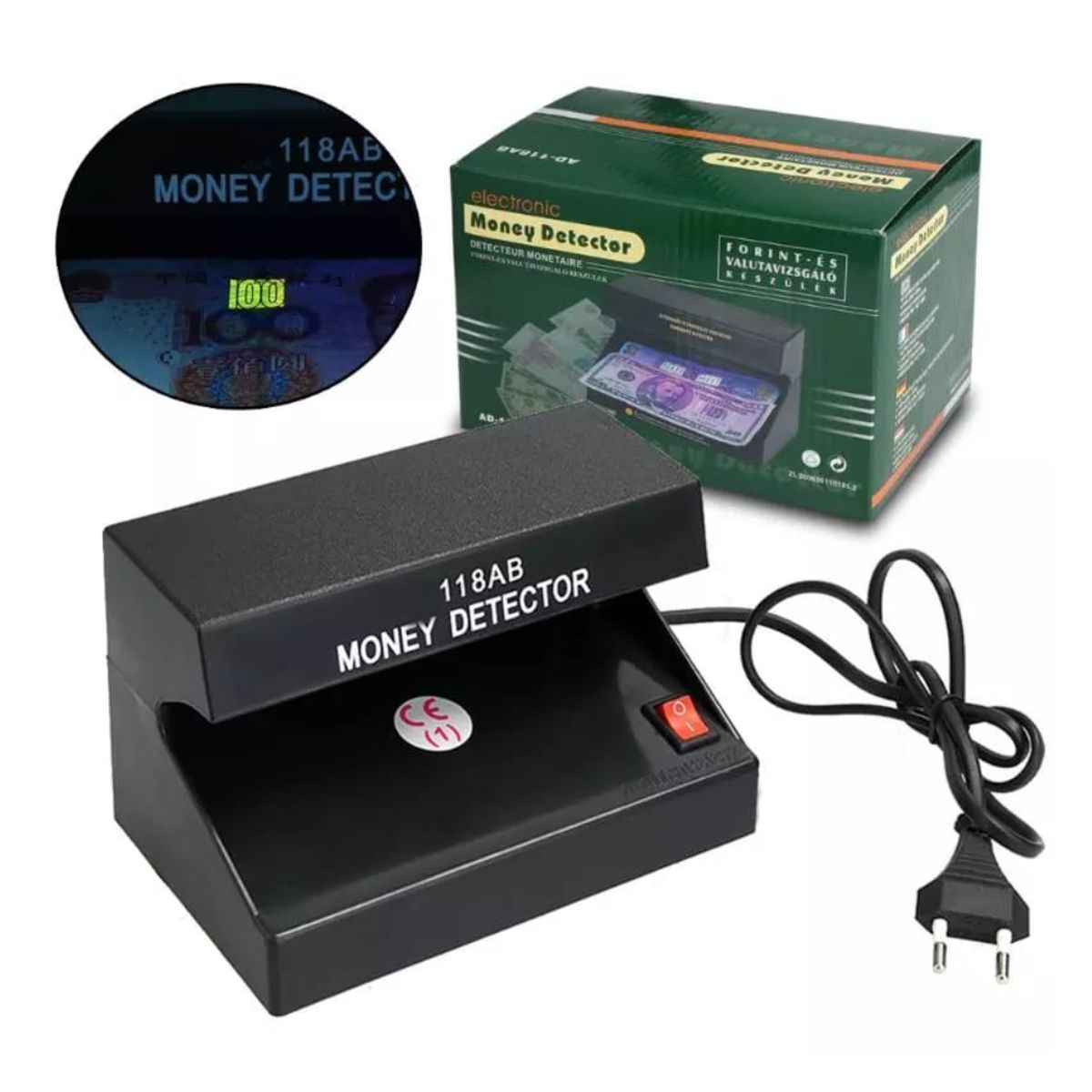 GENERICO - MAQUINA UV DETECTOR DE BILLETES FALSOS