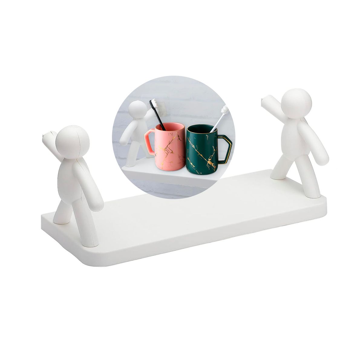 GENERICO - Repisa Estante De Baño Jabón Y Shampoo Soporte De Cosméticos