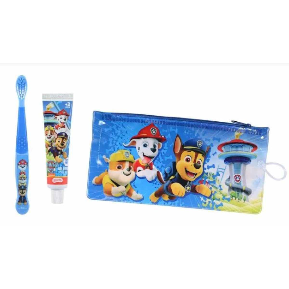 OEM - Set Pasta De Dientes Cepillo Toalla Estuche Paw Patrol