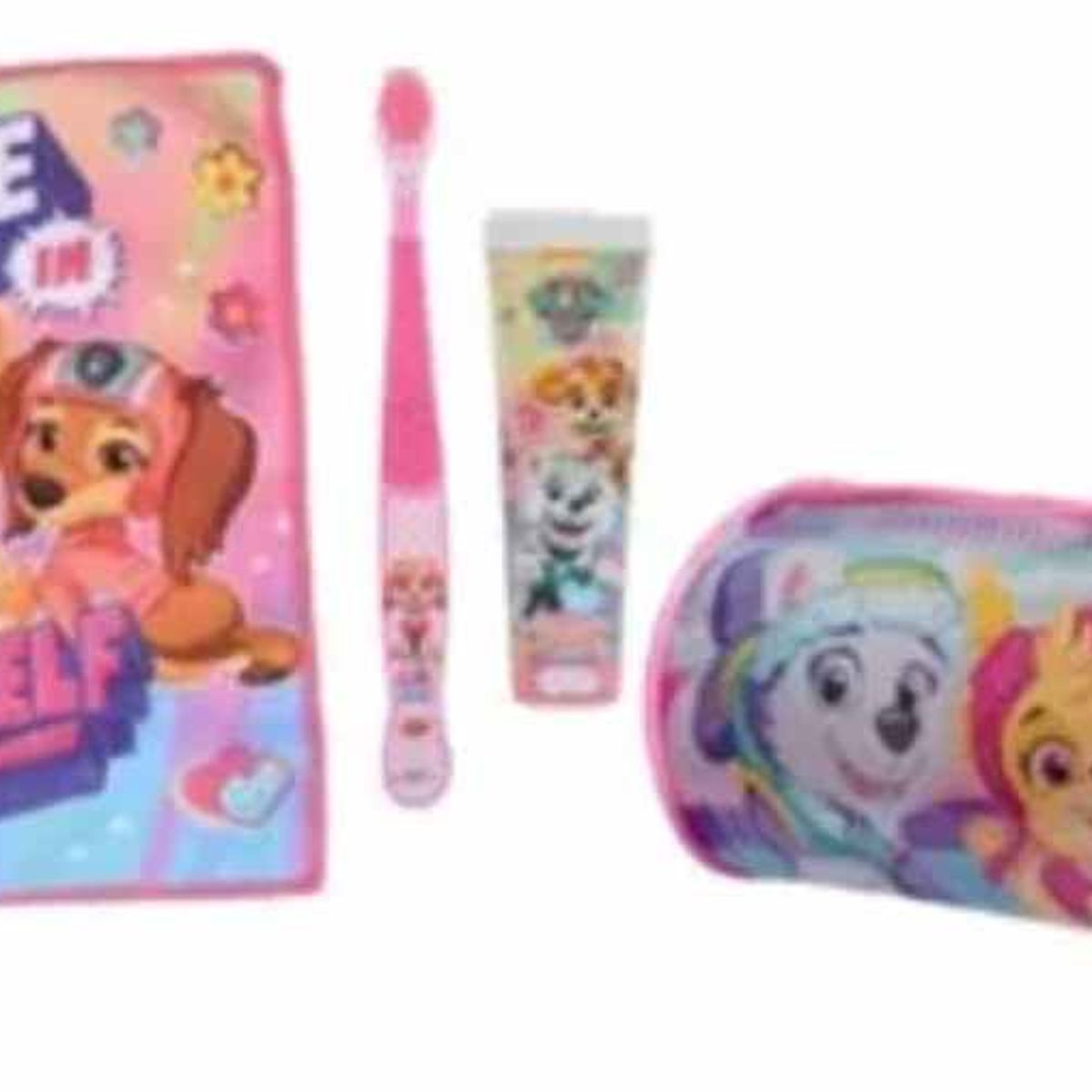 OEM - Set Pasta De Dientes Cepillo Toalla Estuche Sky Paw Patrol