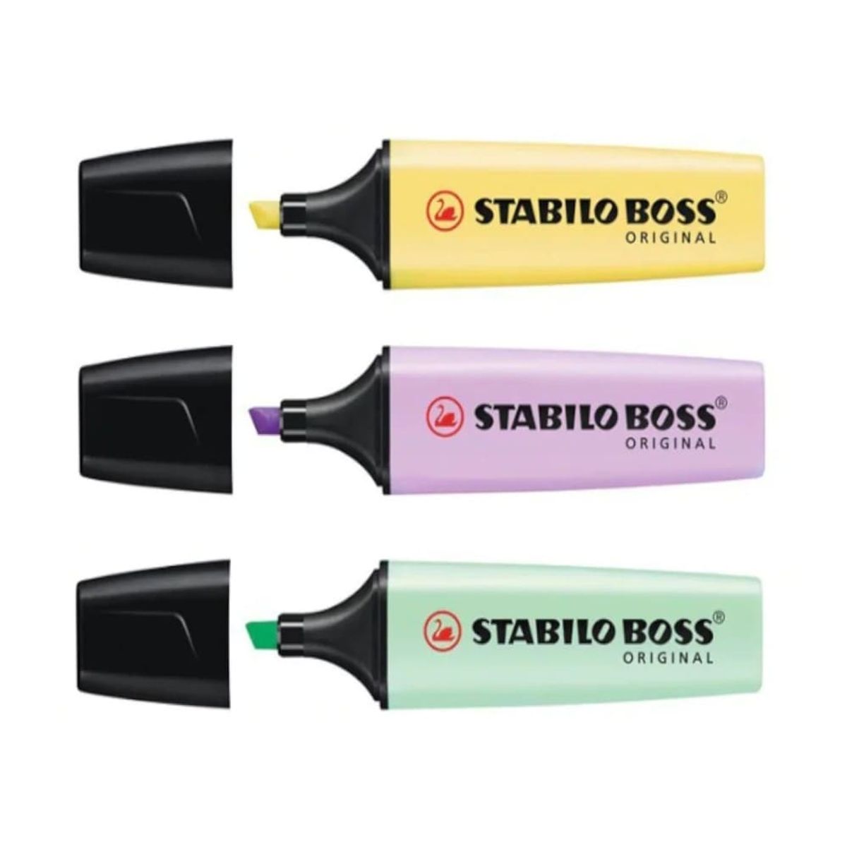 STABILO - Set de 3 Destacadores Stabilo Boss Original Pastel