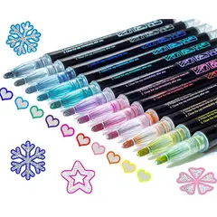 OEM - ROTULADORES EN GEL CON PURPURINA 36 COLORES