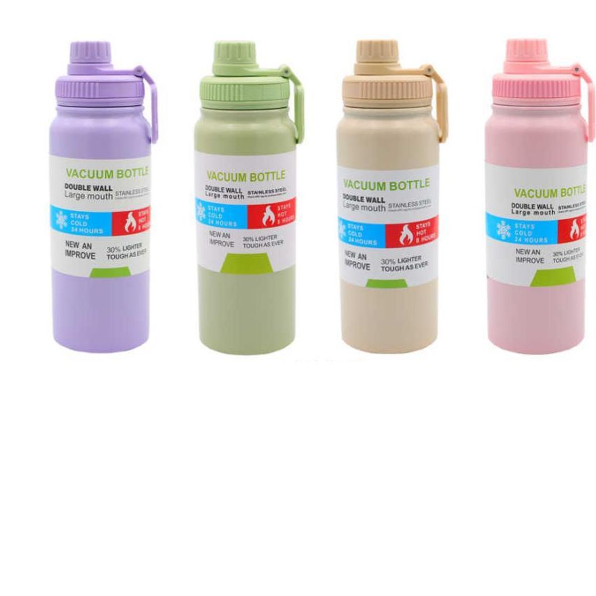 GENERICO - Botella Termica 600ml Involcable Acero Inox